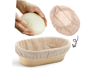 Handmade Bread Proofing Basket Oval Bannetons Artisan Baskets Baneton