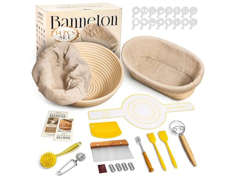 Heart Shape Proofing Basket Baskets Bread Lame Mutil-Shape Banneton