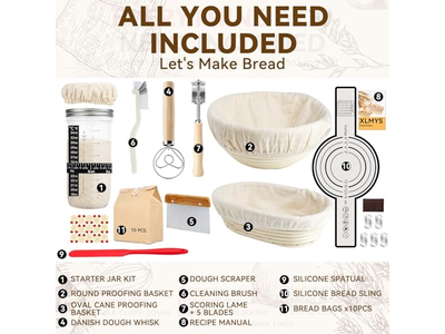 Hot Oval Bannetons Proofing Basket Bread High Quality Banetton Set