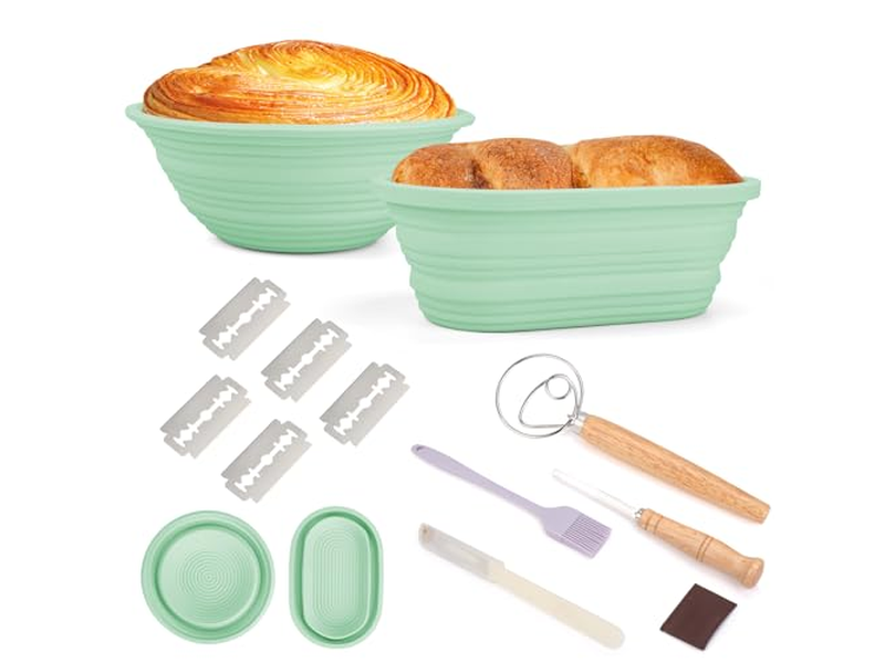 Indonesia Rattan Bread Proofing Basket 9 Inch Round Set Wholesales