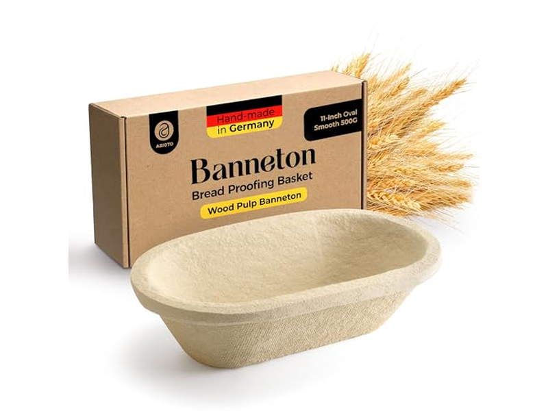 Professional Oval Banneton Mold with Spruce Wood & Rattan