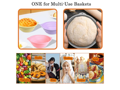 Proofing Basket Linen 5Inch Small 10 Inch Oval Banneton Bread Bakset