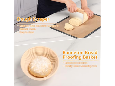 Proofing Bowl Banneton Basket Heart Shape Bread Round Riser Homemade Loaf