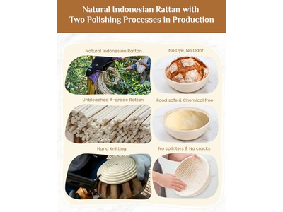 Proving Baskets For Sourdough Rattan Bread Basket With Dome Proofing The Dough