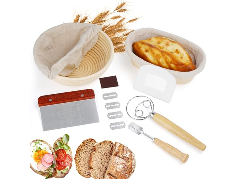 Same Day Delivery Gift Baskets Silicone Bread Leavening Basket Set
