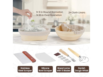 Same Day Delivery Gift Baskets Silicone Bread Leavening Basket Set