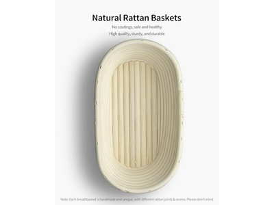 Silicone Banneton and Lame Non-Stick 500g Oval Lee Valley Best Bread with Riser