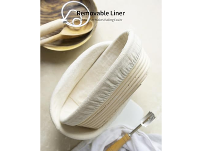 Silicone Banneton and Lame Non-Stick 500g Oval Lee Valley Best Bread with Riser