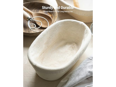 Silicone Banneton and Lame Non-Stick 500g Oval Lee Valley Best Bread with Riser
