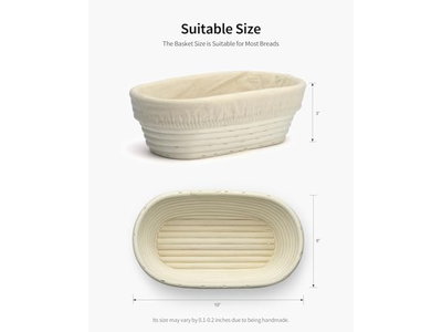 Silicone Banneton and Lame Non-Stick 500g Oval Lee Valley Best Bread with Riser