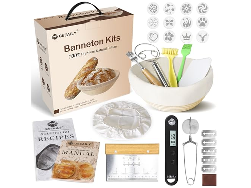 Silicone Banneton Basket Pink Sourdough Liner Oval Sets Diy Natural Rattan