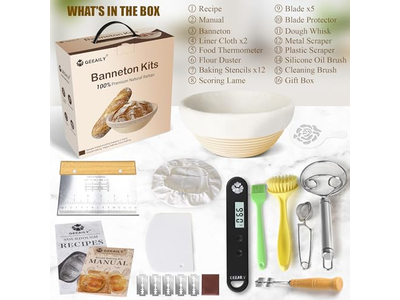 Silicone Banneton Basket Pink Sourdough Liner Oval Sets Diy Natural Rattan