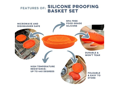 Silicone Bread Baking Basket Sourdough Gift Baskets With Items Muffin And Cookie