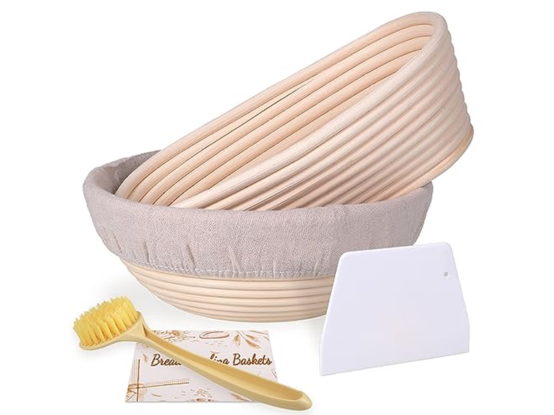 1Kg 9 Inch Oval Banneton Custom Big Size Bread Baking Kit Rectangle Rattan