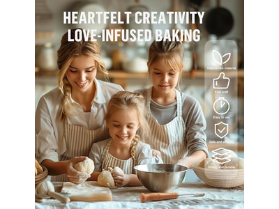 Banneton Bread Proofing Basket Round Rattan Sourdough Starter Kit