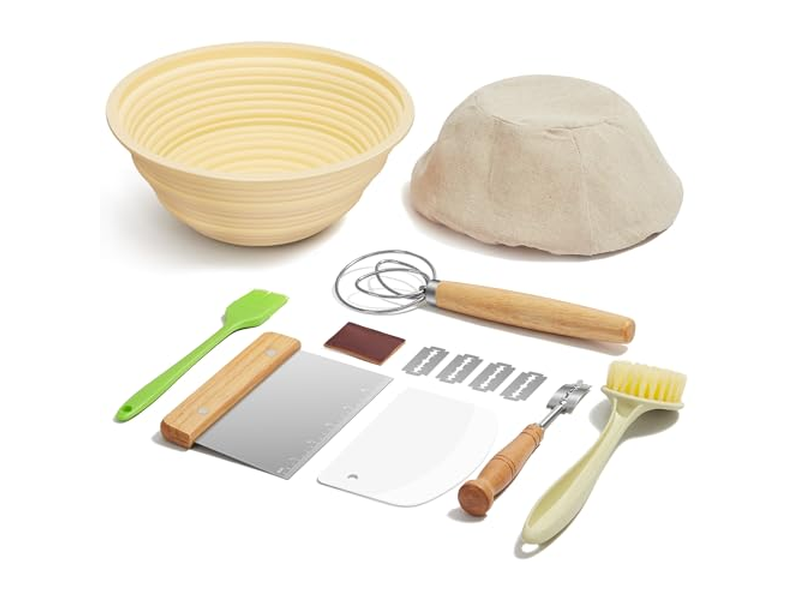 Banneton Rectangular Round Bread 10 Inch Oval Bakset Wicker Lined 7 Baskets