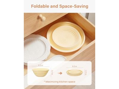 Banneton Rectangular Round Bread 10 Inch Oval Bakset Wicker Lined 7 Baskets