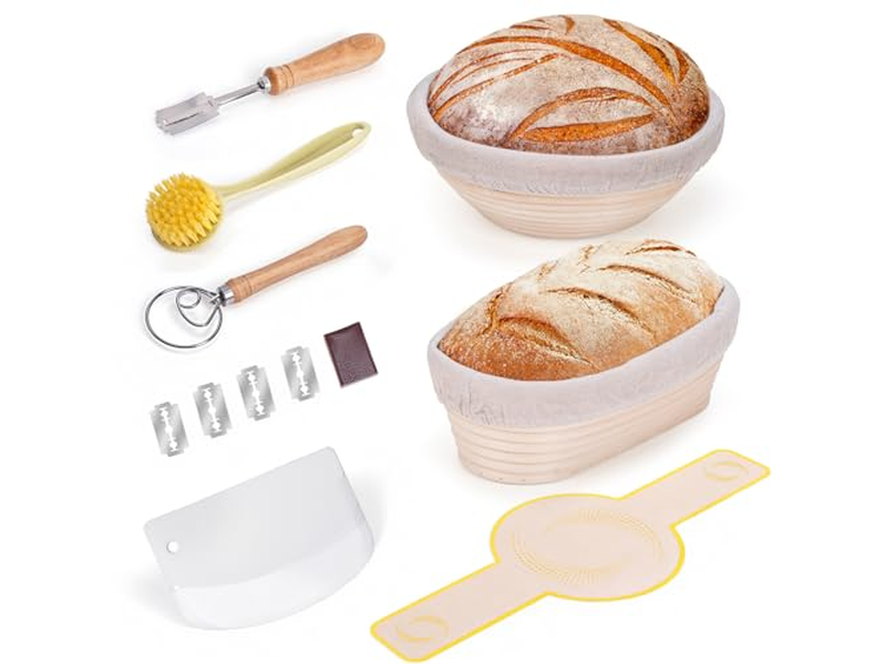 Handmade Plastic Scraper Bannetons Basket Banneton Multiple Shapes Natural Color