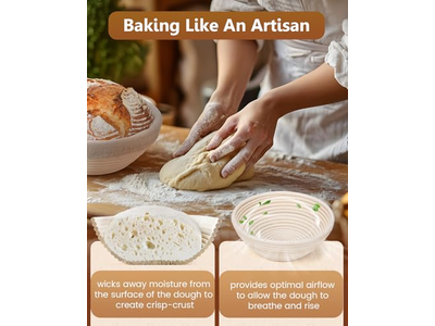 Handmade Plastic Scraper Bannetons Basket Banneton Multiple Shapes Natural Color