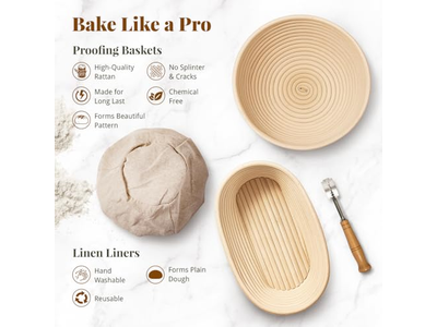 Heart Shape Proofing Basket Baskets Bread Lame Mutil-Shape Banneton