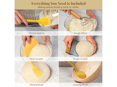 Heart Shape Proofing Basket Baskets Bread Lame Mutil-Shape Banneton