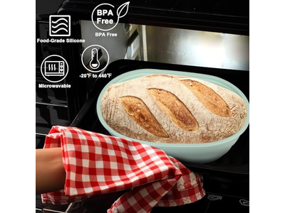 Home Bakery Use Banneton Double Heath Safe Rattan Bread Basket