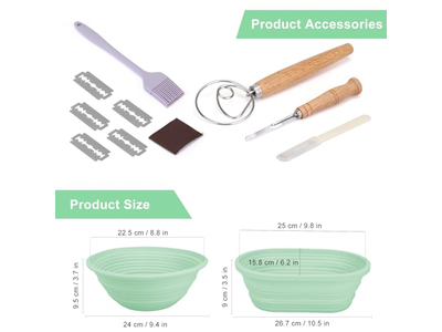 Indonesia Rattan Bread Proofing Basket 9 Inch Round Set Wholesales