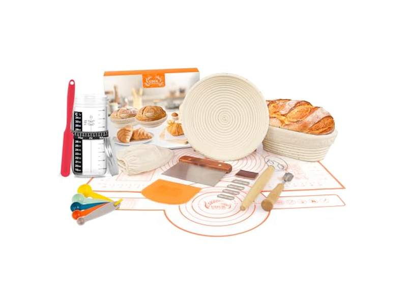 Commercial Steel-Reinforced Banneton Basket with Rattan Core