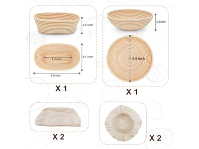 Nut Baking Basket Oval Breads Table Bread Baskets Canvas Ceramic Display