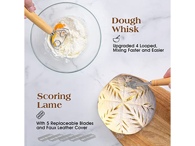 Professional Oval Banneton Liner Set with Premium Rattan Frame