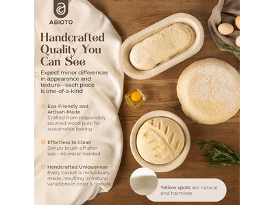 Professional Oval Banneton Mold with Spruce Wood & Rattan