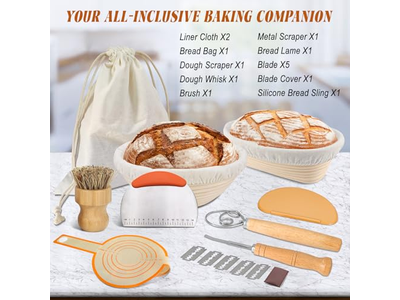 Plastic Baskets For Proofing The Dough Oval Woven Bread Basket