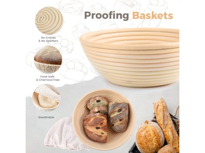 Profing Basket Proofer Banetton Benetton Fermenting Making Kit With Cover