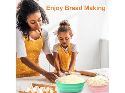 Proofing Basket Plastic Rattan Bread Set Starter Container Fermentation Blue