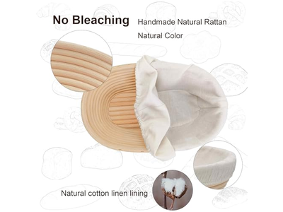 Proofing Basket Set For Home Bakers Sourdough Bread Whole Sale Benneton