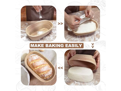 Proofing Basket Set For Home Bakers Sourdough Bread Whole Sale Benneton