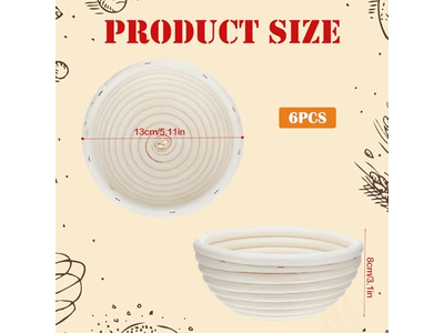 Proofing Break Basket Oven Baking Metal Baskets For Large Jute Bread