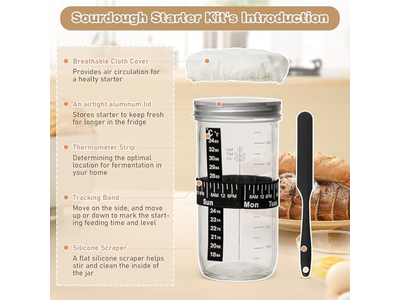 Rattan Bread Basket With Cover Lid And Liner Sourdough Tool Proofing