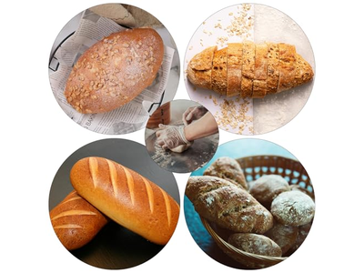 Rattan Bread Basket With Dome Easter Molds For Baking Proofing Round And Oval