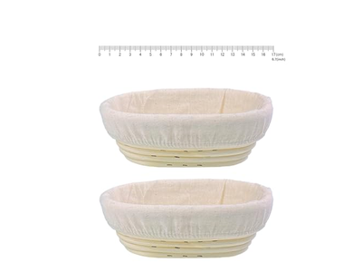 Rattan Bread Basket With Dome Easter Molds For Baking Proofing Round And Oval