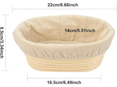 Rattan Bread Fermentation Pot Cane Banneton Proofing Basket
