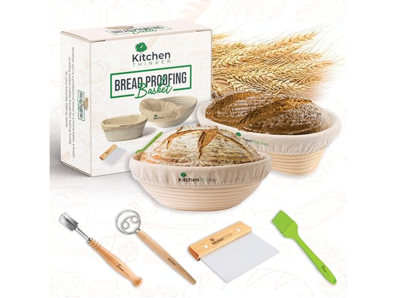 Rising Bread Fermentation Basket Bakery For And Food Cloth Liner 12Inch Cane