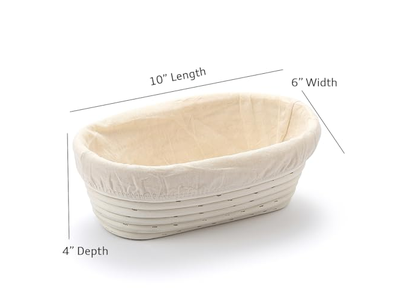 Round Bread Banneton Basket with Liner
