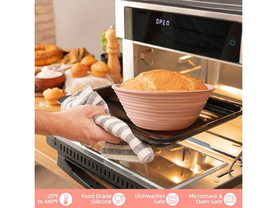 Round Oval Fermentation Basket Vine Bread PP Banetone Baguette Cake Knit